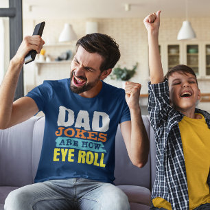 Camiseta piadas pais são como o olho rola o Dia do Pai