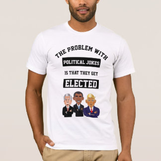 Camiseta Piadas políticas masculinas são eleitas com Trump
