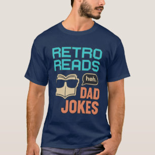 Camiseta Piadas Retro-Pai Engraçado - Presente Dia de os pa