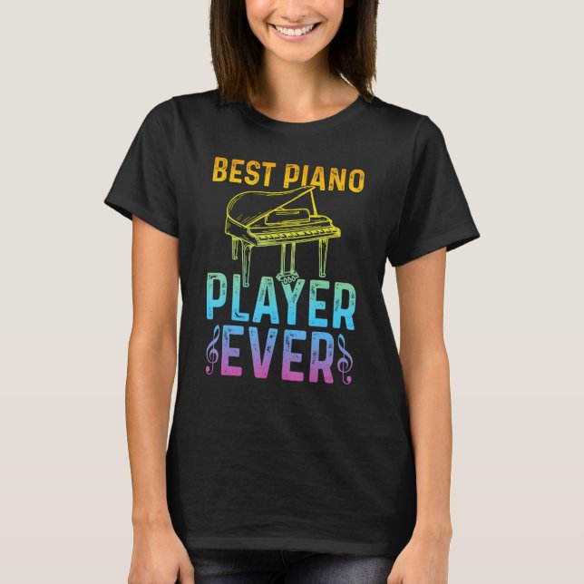 Camiseta Pianist Piano Musician   Best Piano Player (Frente)