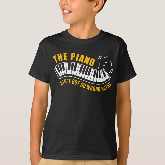 Camiseta Pianista AinT Não Tem Notas Erradas (Frente)