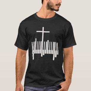 Camiseta Pianista Cristão Música Religiosa Piano