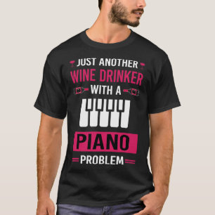 Camiseta Pianista de Bebê de Vinho