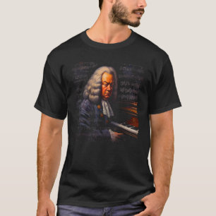 Camiseta Pianista de Música de pop Johann Sebastian Bach