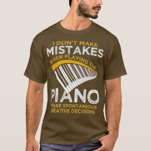 Camiseta Pianista de Teclado Oferece Piano Musical
