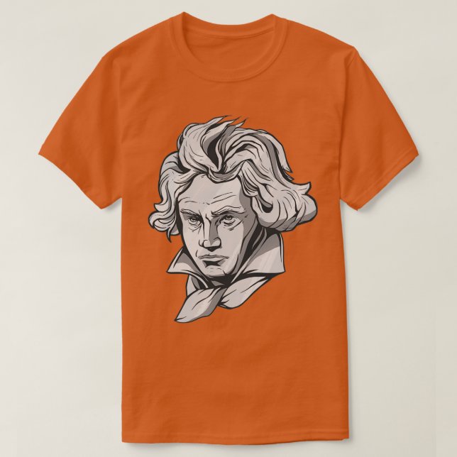 Camiseta Pianista do compositor Beethoven (Frente do Design)