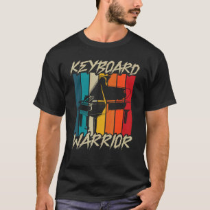 Camiseta Pianista do Guerreiro do Teclado Piano Player Mus