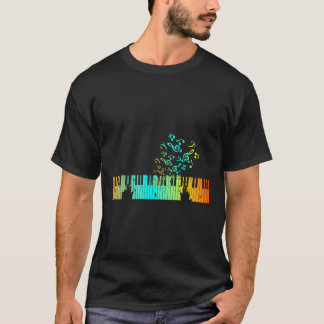 Camiseta Pianista Limpo Treble Piano Player Gift Piano Arco