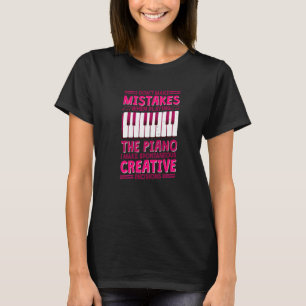 Camiseta Pianista Não Cometo Erros Ao Tocar O Piano