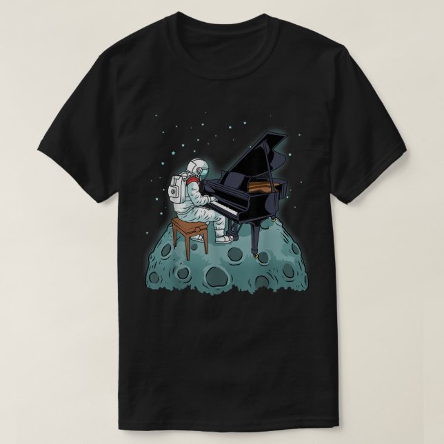 Camiseta Pianista-Pianista Pianista Pianista Gift Astronaut (Frente do Design)