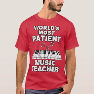 Camiseta Pianista Piano Fu, Professor De Música Mais Pacien