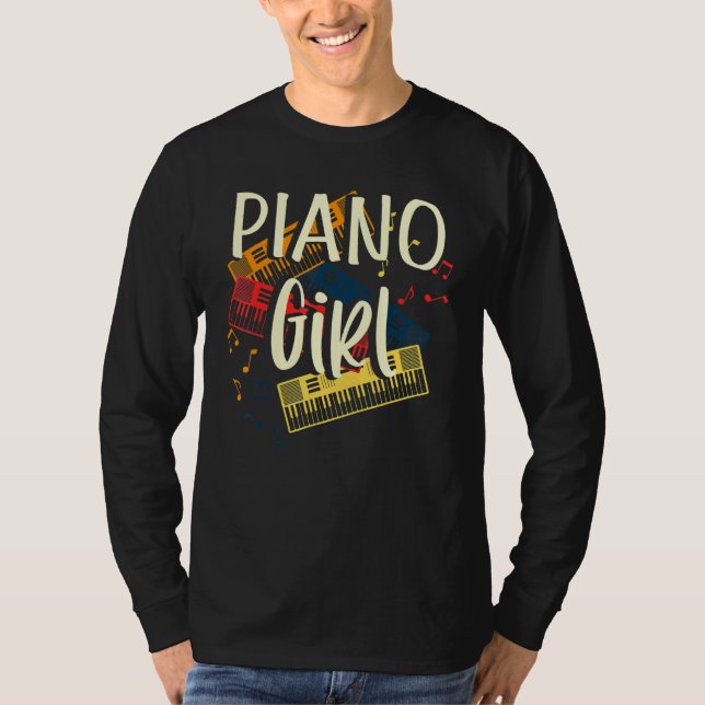 Camiseta Pianista Rapariga (Frente)