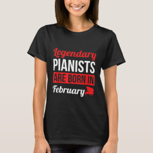 Camiseta Pianistas Legendários São Nasceres No Piano Presen