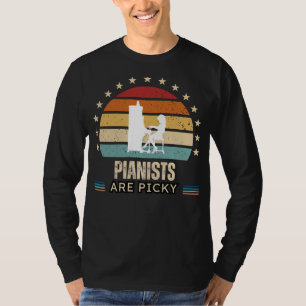Camiseta Pianistas São Jovens Engraçados - Ideia De Present