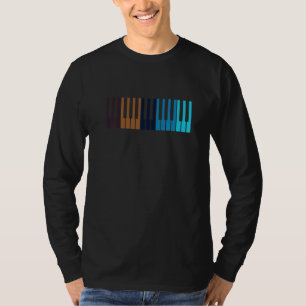 Camiseta Piano Antigo  Pianista Música Teclado Músico Fora