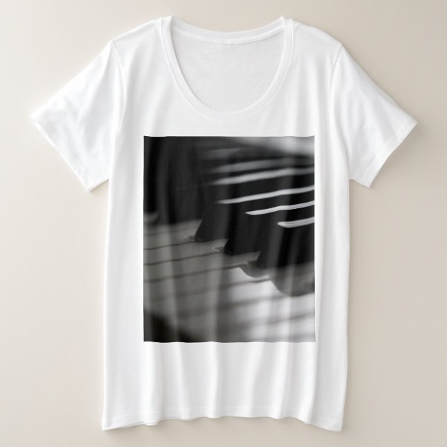 Camiseta Piano Bonito (Frente do Design)