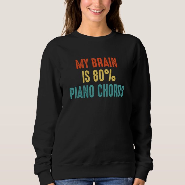 Camiseta Piano Chords  My Brain is 80 (Frente)