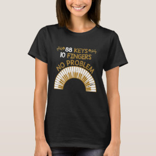 Camiseta Piano Clássico de Música Clássico com Gift Pianist