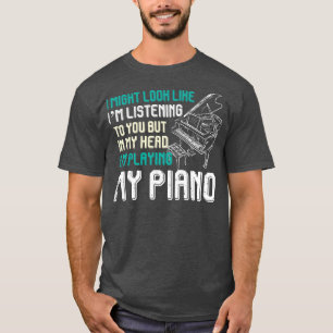 Camiseta Piano da Orquestra Pianista Engraçado de Música