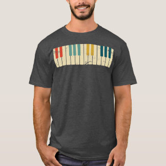 Camiseta Piano de Chaves de Piano Retroativas