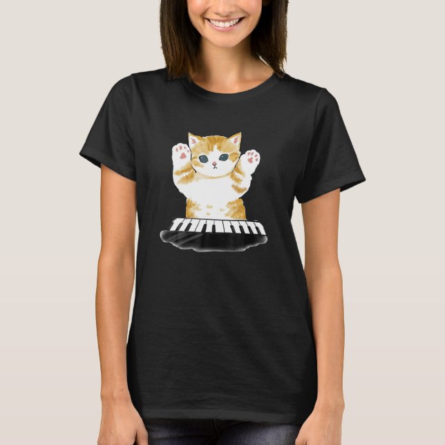 Camiseta Piano de Gato de Areia Mofu (Frente)
