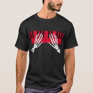 Camiseta piano de interpretação