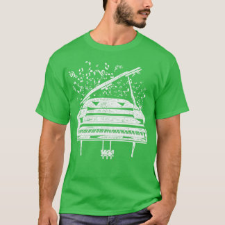 Camiseta Piano de Pianista Retro Música