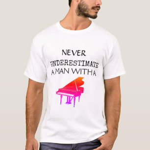 Camiseta Piano de Teclado - Pianista Músico Instrumento Mus