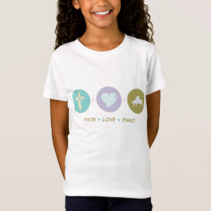 Camiseta Piano do amor da fé