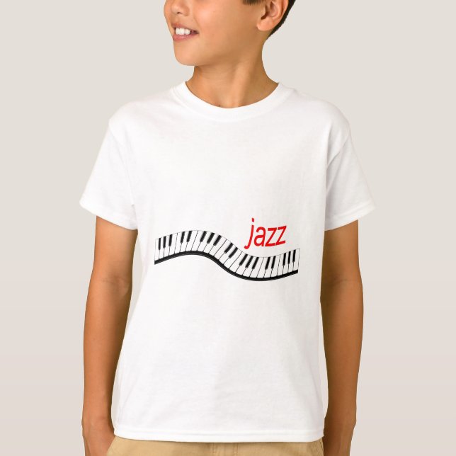 Camiseta Piano do jazz (Frente)