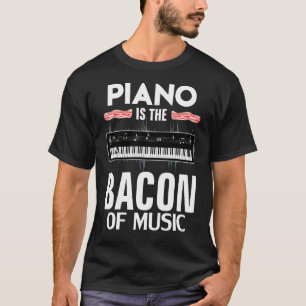 Camiseta Piano É Bacon Da Orquestra Engraçada Por Música