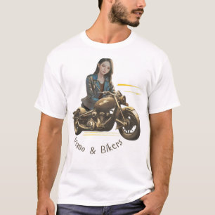 Camiseta Piano e Bikers