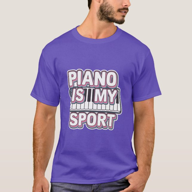 Camiseta Piano É Meu Esporte amigos (Frente)
