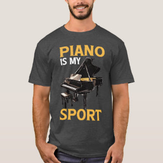 Camiseta Piano É Meu Esporte amigos engraçados