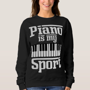 Camiseta Piano É O Meu Músico-Teclado Pianista De Esporte