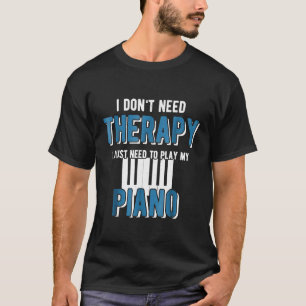 Camiseta Piano Engraçado Música Grunge T Shirt Que Não Prec