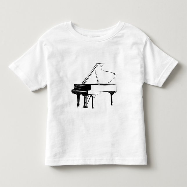 Camiseta Piano Esboço (Frente)