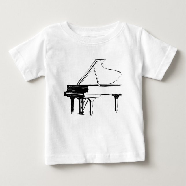 Camiseta Piano Esboço (Frente)
