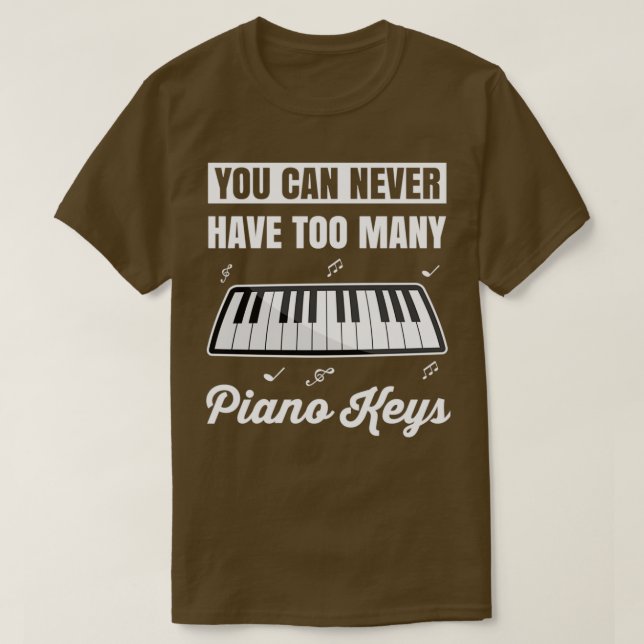 Camiseta Piano Gift Keyboard Piano Music (Frente do Design)