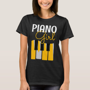 Camiseta Piano Girl Funny Qote Pianista Music Lovers