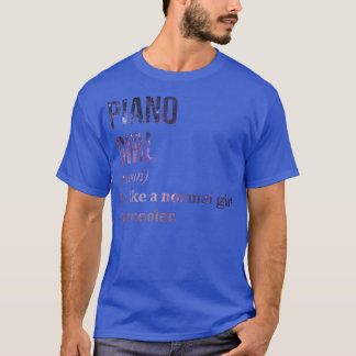 Camiseta Piano Girl Funny Say (2)