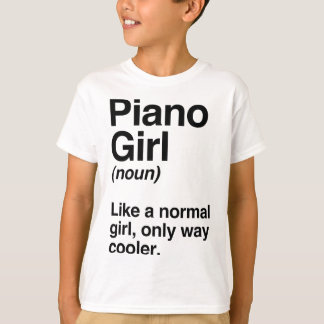 Camiseta Piano Girl Gift, Piano Girl Definition Music