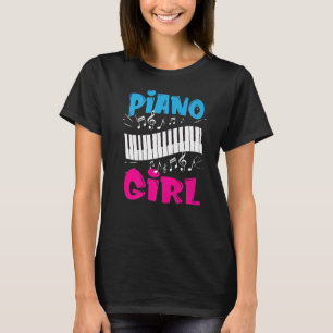 Camiseta Piano Girl Pianist Musical Keybonormal Out