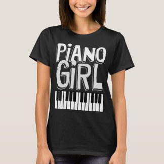 Camiseta Piano Girl Pianist Musical Keybonormal Out