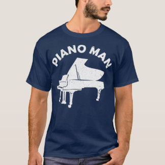 Camiseta Piano Homem Engraçado Piano Pianista Pianista Pian