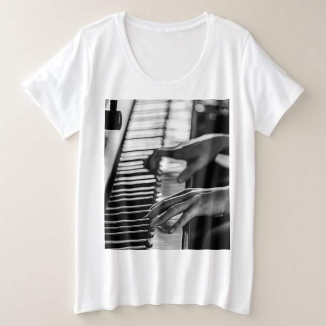 Camiseta Piano Incrível (Frente do Design)
