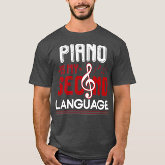 Camiseta Piano Jogador de Piano do Teclado Piano Piano Pian