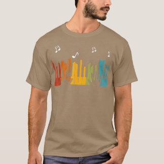 Camiseta Piano Jogador de Piano do Teclado Piano Piano Pian