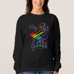 Camiseta Piano Keyboard Notes Musical Notes Musical Piani C