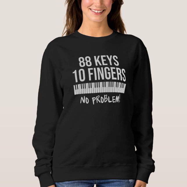 Camiseta Piano Keys Ten Fingers No Problem (Frente)
